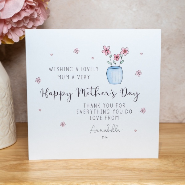 Personalised Mother's Day Card - Mum, Mummy, Nana